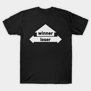 Arrows - Text Art - Winner and Loser T-Shirt